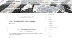 Desktop Screenshot of canadiangeologicalfoundation.org